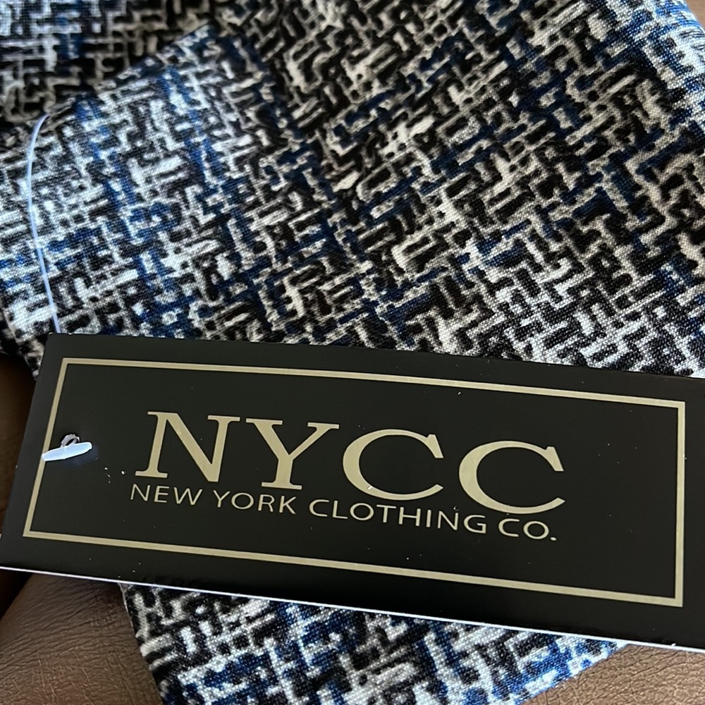 NWT NYCC stretchy tweed-like printed blazer jacker - Picture 7 of 7